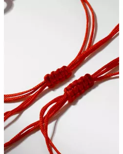 Браслет-оберег In love мы с тобой связаны, набор 2 штуки, цвет красный арт. СМЛ-13391-1-СМЛ3672560