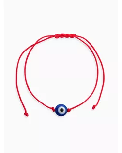 Браслет-оберег "Исполняет желания" глазик, цвет красный арт. СМЛ-13498-1-СМЛ3681970