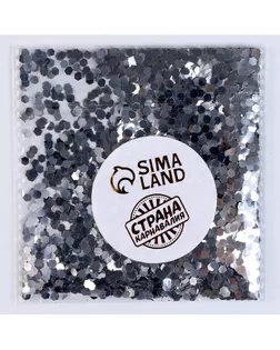 Наполнитель для шара «Конфетти шестиугольник», 3 мм, 10 г, цвет серебряный арт. СМЛ-98680-2-СМЛ0004263061