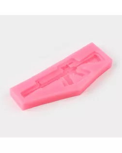 Молд силиконовый «Пистолет-пулемёт», 13,2×5,3 см, цвет МИКС арт. СМЛ-205551-1-СМЛ0004288393