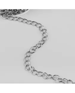 Цепочка для сумки, 11 × 16 мм, 10 ± 0,5 м, цвет серебряный арт. СМЛ-23644-1-СМЛ3904519
