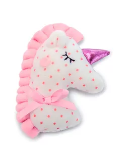 Мягкая игрушка «Зайка Ми с розовой подушкой - единорогом», 18 см арт. СМЛ-99740-1-СМЛ0004543925