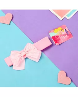 Повязка для волос "Бант" 3*17 см полоски розовый арт. СМЛ-15776-1-СМЛ3914610