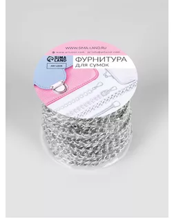 Цепочка для сумки, 7,1 × 7,1 мм, 10 ± 0,5 м, цвет серебряный арт. СМЛ-23781-2-СМЛ3936172