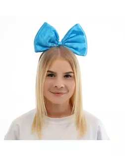 Ободок "Бант Мальвины", цвет голубой арт. СМЛ-118417-1-СМЛ0004622410