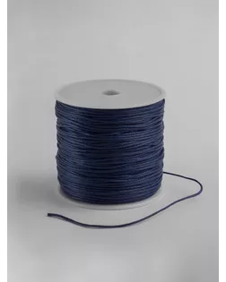 Шнур вощеный на бабине, d=1мм, L=70м, цвет синий арт. СМЛ-29166-4-СМЛ3966729