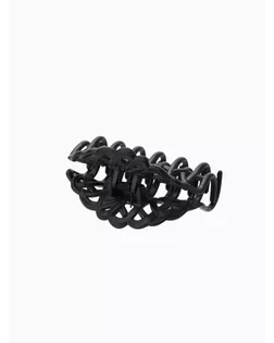 Краб для волос "Чёрный бархат" 8,5 см, листочки, микс арт. СМЛ-17939-1-СМЛ4019091