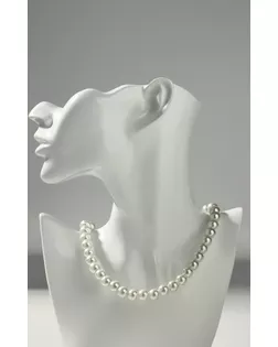 Бусы жемчуг "Невеста" бусины d=1, цвет белый, 40 см арт. СМЛ-24377-2-СМЛ4057087