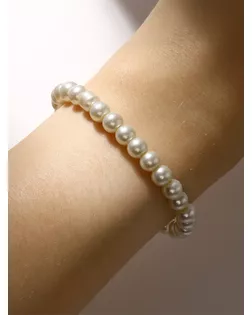 Браслет жемчуг "Невеста" бусины d=0,5, цвет молочный арт. СМЛ-24200-1-СМЛ4057108