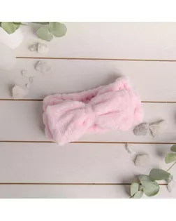 Повязка для умывания "Бантик", микрофибра, цвет МИКС арт. СМЛ-127178-1-СМЛ0004573386