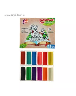 Пластилин 12 цветов 180 г ZOO арт. СМЛ-175554-1-СМЛ0004719408