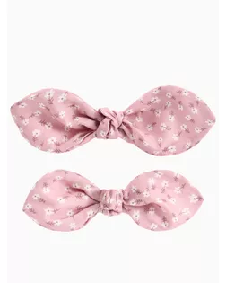 Набор повязок для мамы и дочки, розовые с цветочками арт. СМЛ-121475-1-СМЛ0004500056