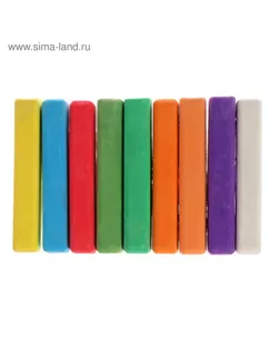 Мелки цветные «АЛГЕМ», в наборе 9 штук, квадратные арт. СМЛ-76887-1-СМЛ0000584099