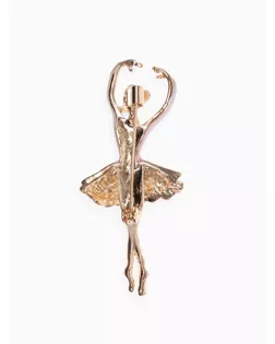 Брошь "Балерина", цвет сиреневый в золоте арт. СМЛ-176409-2-СМЛ0004572259