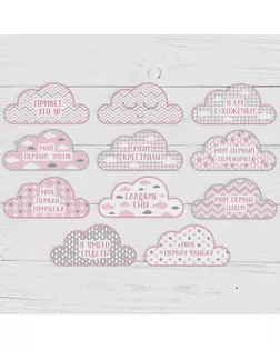 Наклейки для фотографирования "Ежик розовый", в пакете арт. СМЛ-78935-1-СМЛ0004773827