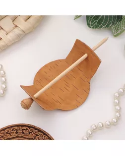 Заколка "Цветочек", береста арт. СМЛ-34030-1-СМЛ4164786