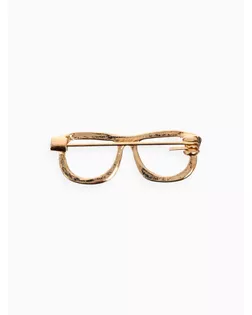 Брошь "Очки" оправа, цвет золото арт. СМЛ-153772-2-СМЛ0004844997