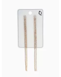 Клипсы "Ажур" классика, цвет белый в золоте арт. СМЛ-31515-1-СМЛ4238023