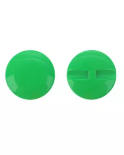Пуговица большая гладкая цвет зелёный С150 диаметр 37м, набор 50 шт. арт. СМЛ-32643-1-СМЛ4272347
