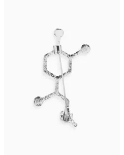 Брошь "Молекула", цвет серебро арт. СМЛ-139230-1-СМЛ0004937226