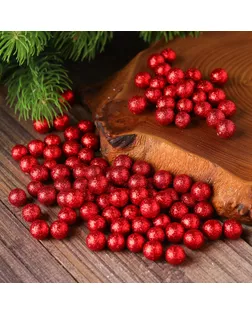 Фигурка для поделок и декора "Шар", набор 80 шт., размер 1 шт. 0,5 см, цвет красный арт. СМЛ-98714-3-СМЛ0004301906