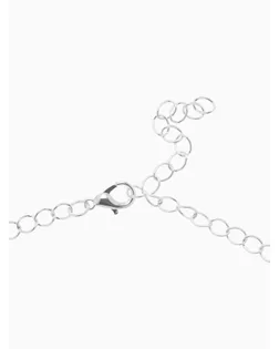 Набор 2 предмета: серьги, колье "Листопад" капли, цвет зелёно-белый в серебре арт. СМЛ-33733-4-СМЛ4306155