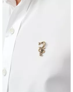 Брошь "Змея в геральдике" медицина, цвет чернёное золото арт. СМЛ-124927-1-СМЛ0004982643