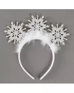 Карнавальный ободок «Снежинка» арт. СМЛ-154993-1-СМЛ0005017197
