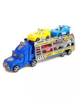 Грузовик инерционный «Автовоз», с машинками, цвета МИКС арт. СМЛ-88976-1-СМЛ0000621028