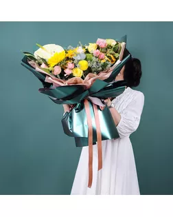 Плёнка матовая двухсторонняя "Цветной блеск" пудра, бронза, 0,58 х 10 м арт. СМЛ-101512-3-СМЛ0004758707