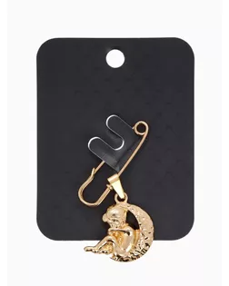 Булавка с подвеской "Ангел" 3,5см, цвет золото арт. СМЛ-38719-1-СМЛ0005018450