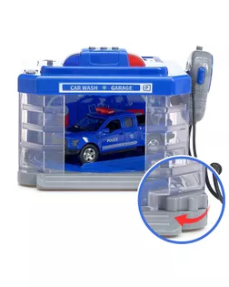 Парковка «Полицейский участок» с машинкой и рацией, световые и звуковые эффекты арт. СМЛ-91291-1-СМЛ0005036792