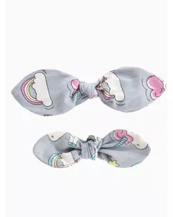 Набор повязок для мамы и дочки, желтые с цветами арт. СМЛ-121781-1-СМЛ0005078200