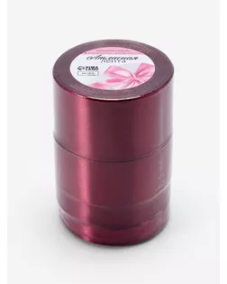 Набор атласных лент, 5 шт, размер лент: 6/10/20/40/50 мм × 23 ± 1 м, цвет бордовый арт. СМЛ-93333-1-СМЛ0005091292