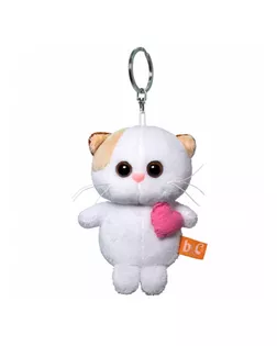 Мягкая игрушка-брелок "Кошечка Ли Ли брелок с розовым сердцем", 12 см АВВ-014 арт. СМЛ-94964-1-СМЛ0005361218
