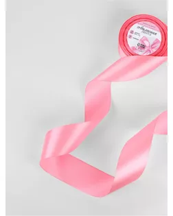 Лента атласная, 50 мм × 23 ± 1 м, цвет розовый №124 арт. СМЛ-111273-5-СМЛ0005052106