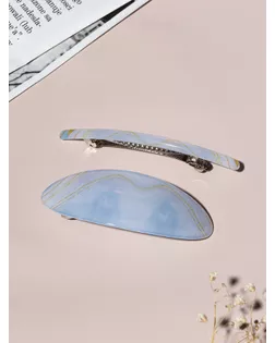 Заколка-автомат для волос "Тайна" (набор 2 шт) 9 см и 9,5 см арт. СМЛ-112074-1-СМЛ0005179554