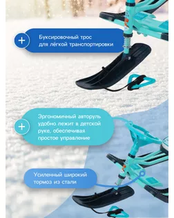 Снегокат "Тимка спорт 2+" (ТС2+/Д с динозавром) арт. СМЛ-118293-1-СМЛ0005457106