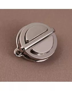 Застёжка для сумки круг d3см серебряный A251 АУ арт. СМЛ-125709-1-СМЛ0005215315