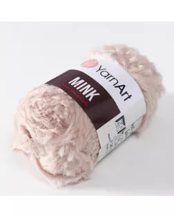 Пряжа "Mink" 100% полиамид 75м/50гр (337 серо-бежевый) арт. СМЛ-21718-9-СМЛ0005498068