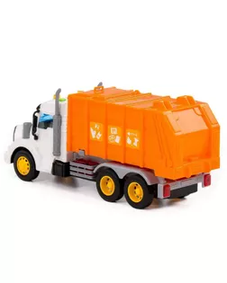 Автомобиль коммунальный "Профи" оранжевый, инерционный, со светом и звуком 86501 арт. СМЛ-133375-1-СМЛ0006257156