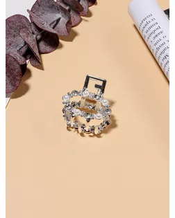 Краб для волос "Мелани" овал, 2,5 см, белый арт. СМЛ-134890-1-СМЛ0005396411