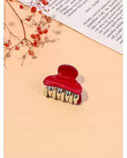 Краб для волос "Шёлк" однотонный, 4х2,5 см, микс арт. СМЛ-134072-3-СМЛ0005321327