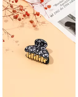 Краб для волос "Шёлк" цветы, 4х2,5 см, микс арт. СМЛ-134072-2-СМЛ0005321330