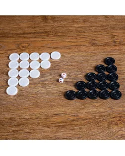 Шашки пластиковые d=2.6см арт. СМЛ-65791-1-СМЛ0000537849