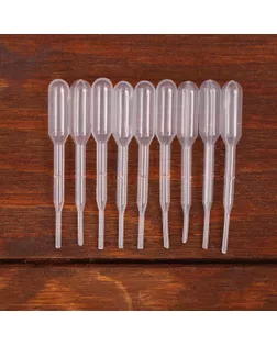 Пипетка 0,2 мл, для опытов и творчества, набор 10 шт. арт. СМЛ-245651-2-СМЛ0005422812