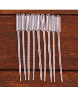 Пипетка 0,5 мл, для опытов и творчества, набор 10 шт. арт. СМЛ-245651-3-СМЛ0005422813