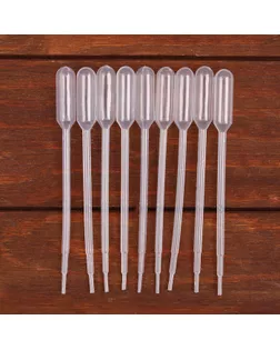 Пипетка 1 мл, для опытов и творчества, набор 10 шт. арт. СМЛ-245651-4-СМЛ0005422814