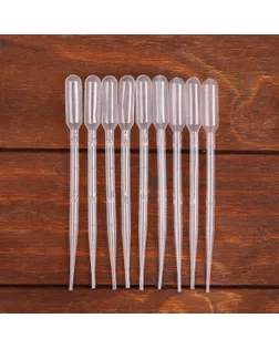 Пипетка 2 мл, для опытов и творчества, набор 10 шт. арт. СМЛ-245651-5-СМЛ0005422815