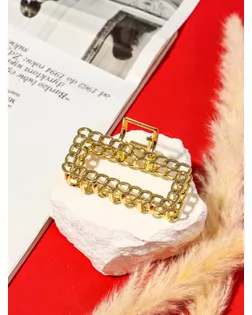 Краб для волос "Дороти" прямой, 7 см, золото арт. СМЛ-137006-1-СМЛ0005423325